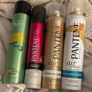 Pantene and Garnier Fructis Hairspray Set